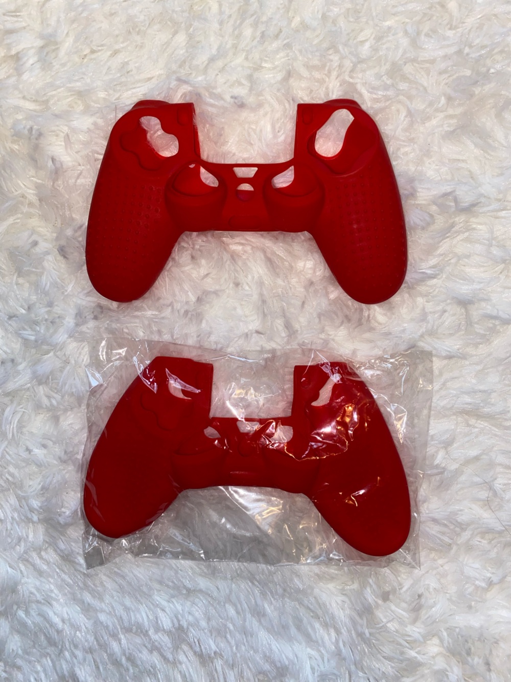 PlayStation PS4 DualShock 4 Action Grip Silicone Controller Cover Red New Open B